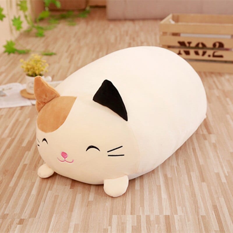 Peluche chat squishmallow bicolore content 20cm